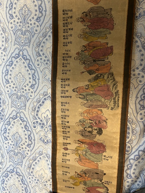 古玩字畫佚名一百羅漢手卷真品鑒賞圖