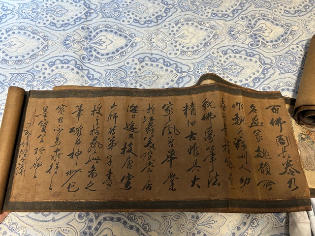古玩字畫佚名一百羅漢手卷真品鑒賞圖