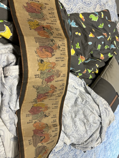 古玩字畫佚名一百羅漢手卷真品鑒賞圖