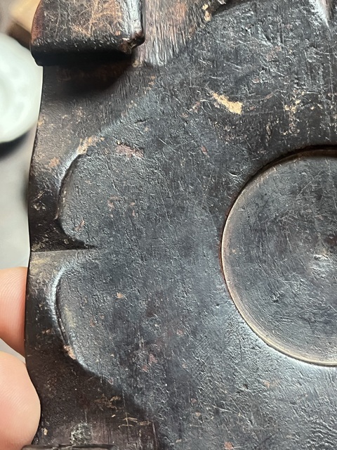 古玩雜項老紅木承托真品鑒賞圖