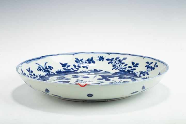 古玩陶瓷明晚·青花松鹿紋大盤真品鑒賞圖