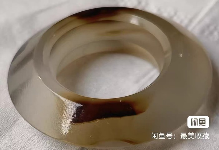 古玩玉器瑪瑙雕“三才環”真品鑒賞圖