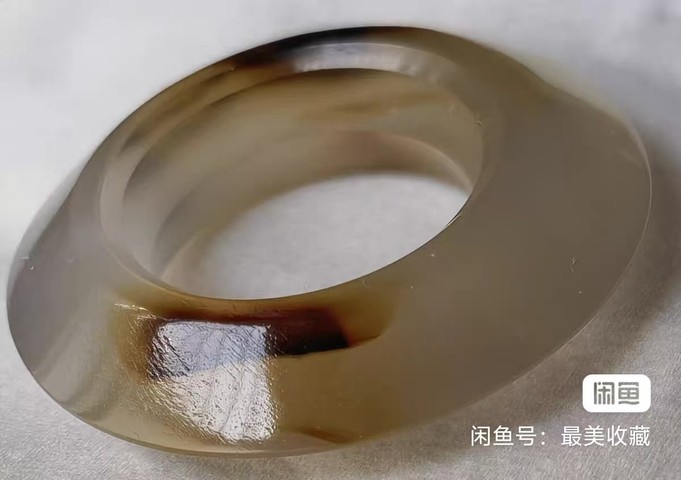 古玩玉器瑪瑙雕“三才環”真品鑒賞圖