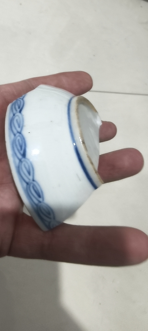 古玩陶瓷青花印泥盒真品鑒賞圖