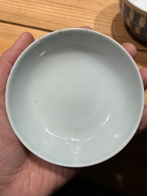 古玩陶瓷青花壽字紋蓋碗真品鑒賞圖