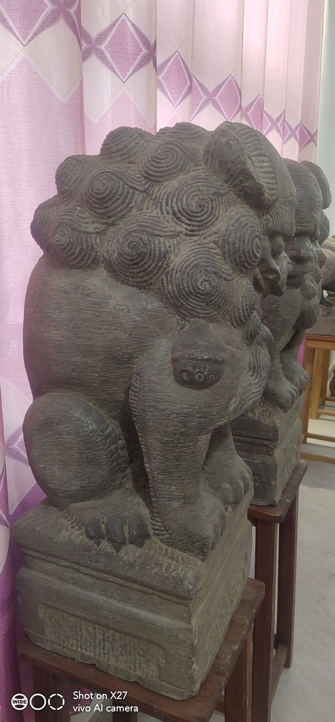 古玩雜項石獅真品鑒賞圖