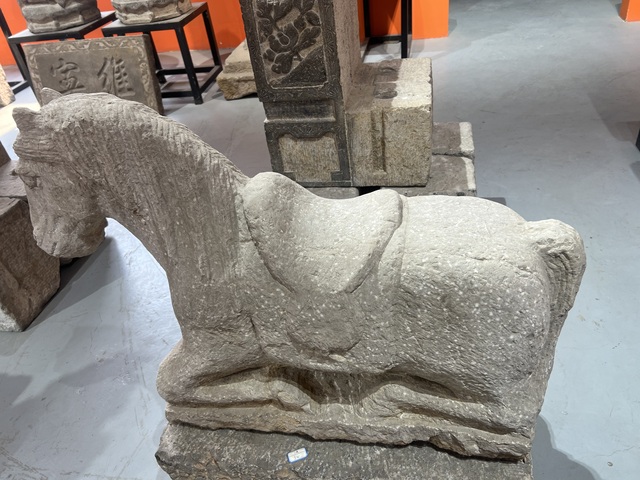 古玩雜項石馬真品鑒賞圖