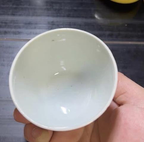 古玩陶瓷青花福祿壽三星人物紋杯真品鑒賞圖