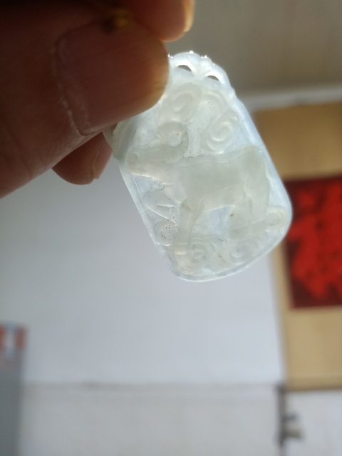 古玩玉器翡翠吊墜真品鑒賞圖