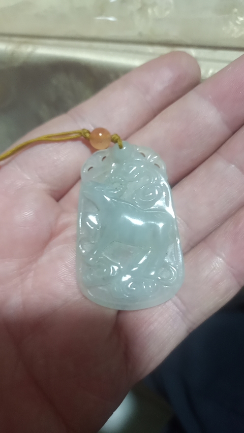 古玩玉器翡翠吊墜真品鑒賞圖