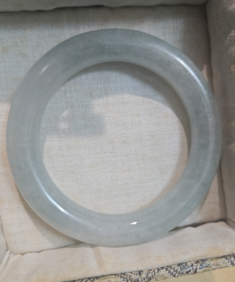 古玩玉器翡翠手鐲真品鑒賞圖