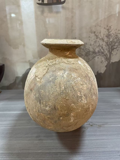 古玩陶瓷漢·彩繪鴨蛋真品鑒賞圖