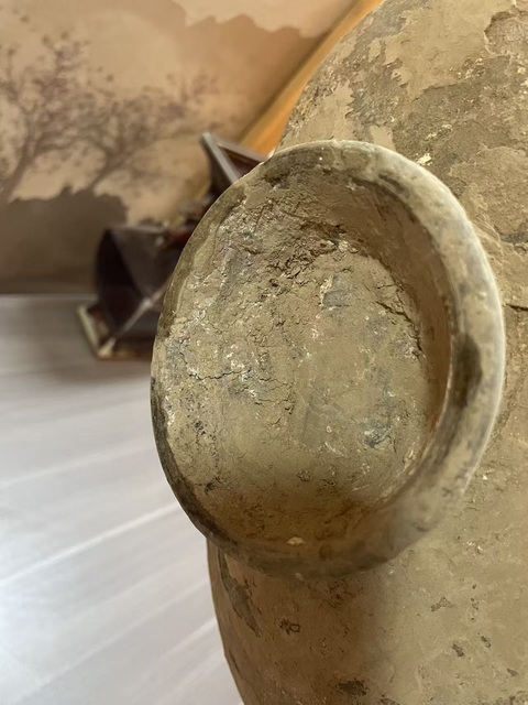 古玩陶瓷漢·彩繪鴨蛋真品鑒賞圖