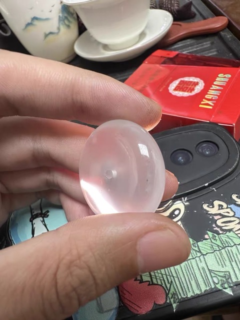 古玩玉器水沫玉“平安扣”真品鑒賞圖