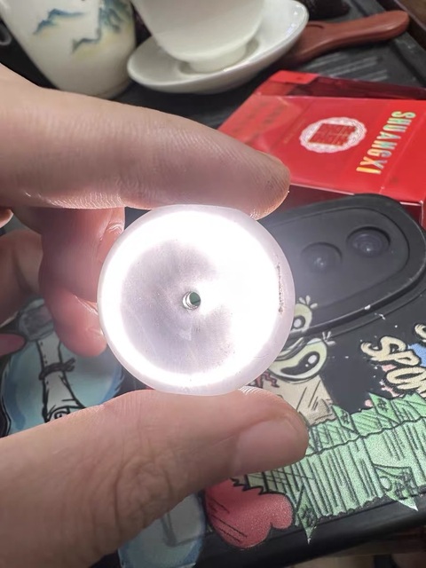 古玩玉器水沫玉“平安扣”真品鑒賞圖