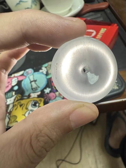 古玩玉器水沫玉“平安扣”真品鑒賞圖