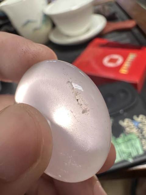 古玩玉器水沫玉“平安扣”真品鑒賞圖