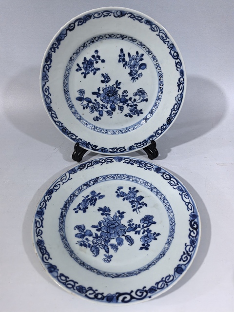 古玩陶瓷盤一對真品鑒賞圖