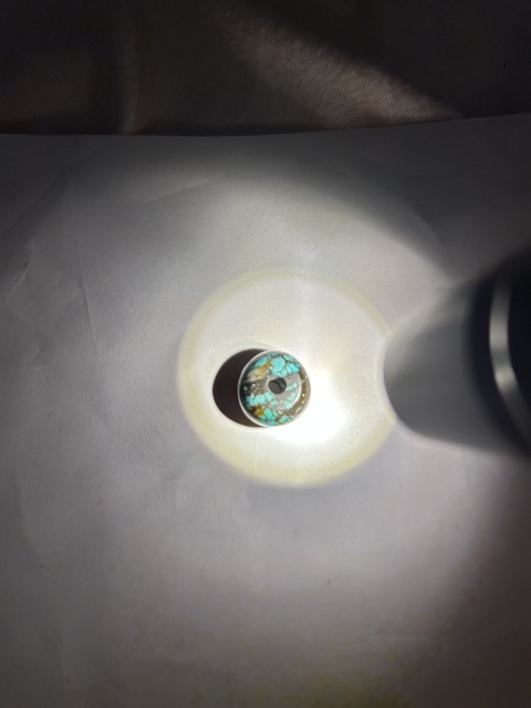 古玩玉器天然綠松石珠真品鑒賞圖