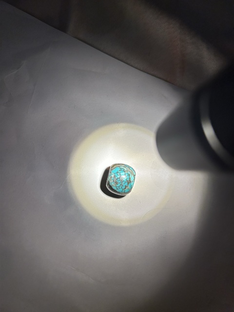 古玩玉器天然綠松石珠真品鑒賞圖