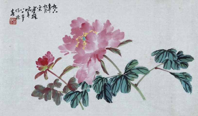 古玩字畫迎春圖真品鑒賞圖