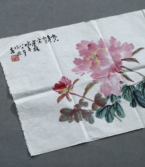 古玩字畫迎春圖真品鑒賞圖