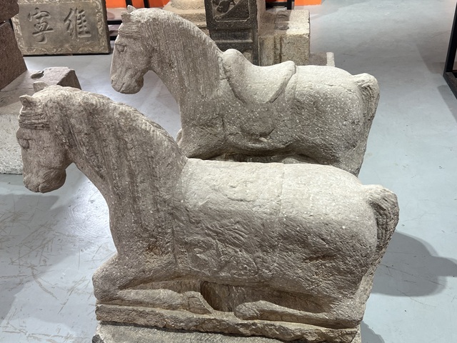 古玩雜項石馬真品鑒賞圖