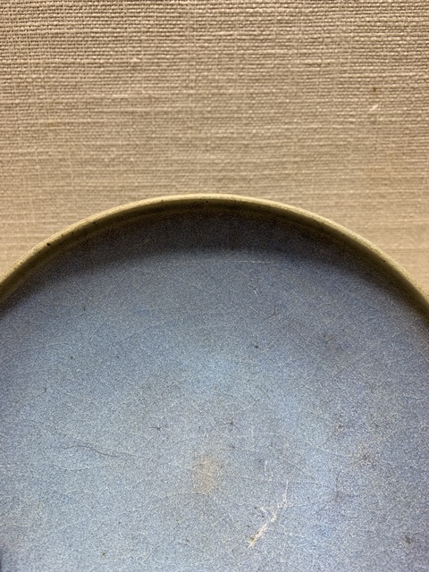 古玩陶瓷鈞窯天藍釉淺盤真品鑒賞圖