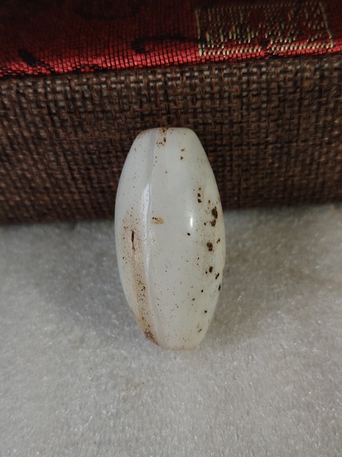 古玩玉器天然瑪瑙珠真品鑒賞圖