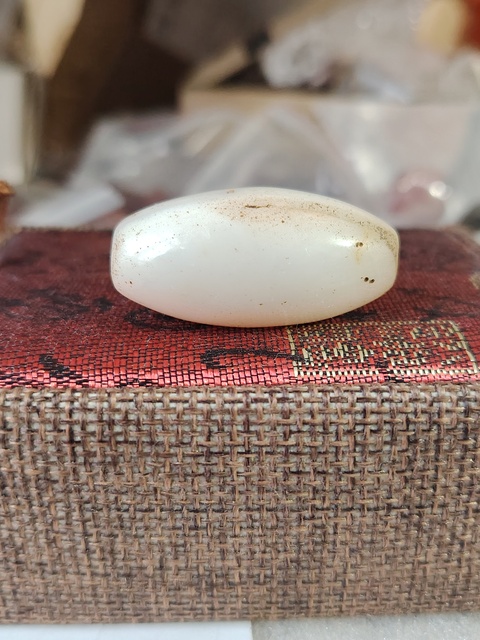 古玩玉器天然瑪瑙珠真品鑒賞圖