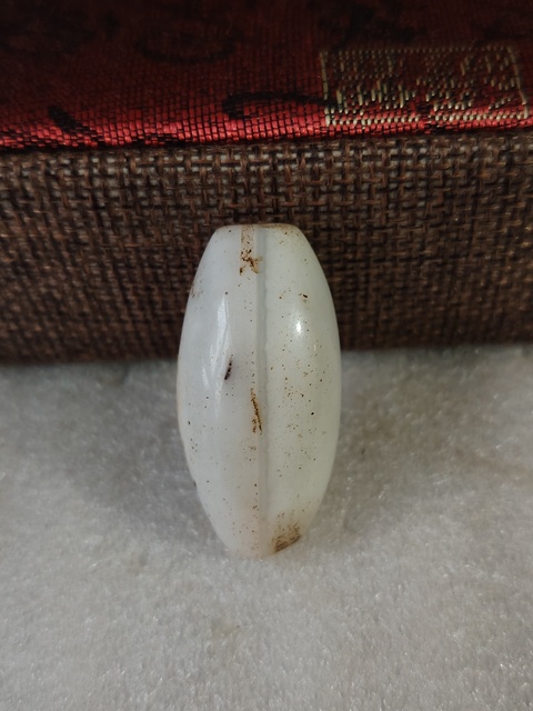 古玩玉器天然瑪瑙珠真品鑒賞圖