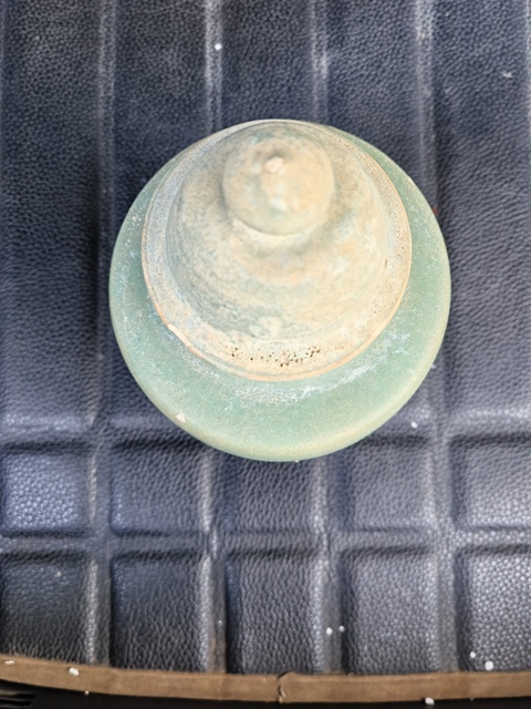 古玩陶瓷綠釉罐真品鑒賞圖