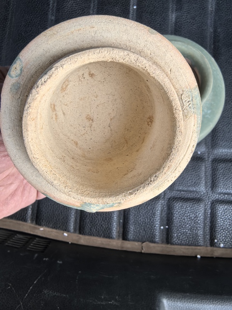 古玩陶瓷綠釉罐真品鑒賞圖