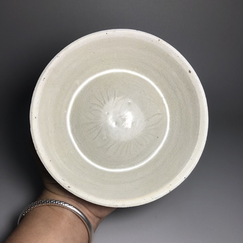 古玩陶瓷（精品南宋）青白釉花卉紋洗拍賣，當前價格5888元