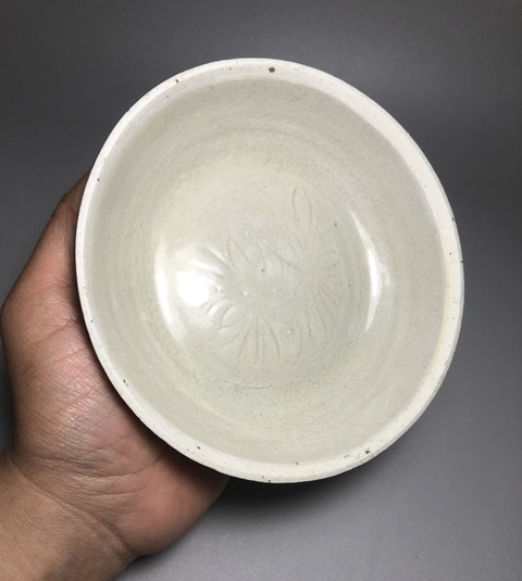 古玩陶瓷（精品南宋）青白釉花卉紋洗拍賣，當前價格5888元