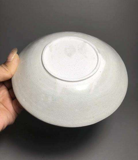 古玩陶瓷（館藏精品南宋）青白釉刻回文花草魚洗盤拍賣，當前價格6888元