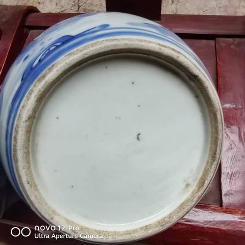 古玩陶瓷青花人物故事紋蓋罐真品鑒賞圖