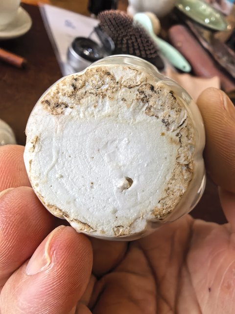 古玩陶瓷湖田窯青白釉蓋盒真品鑒賞圖