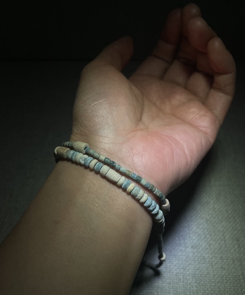 古玩玉器文化期.古珠項鏈拍賣，當前價格0元