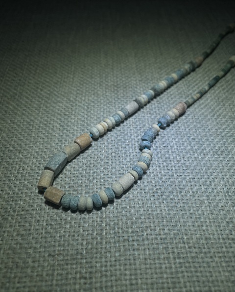 古玩玉器文化期.古珠項鏈拍賣，當前價格0元