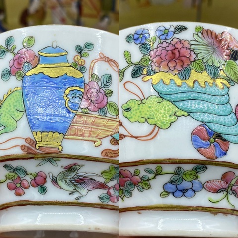 古玩陶瓷清道光 粉彩無雙譜人物杯拍賣，當前價格8888元