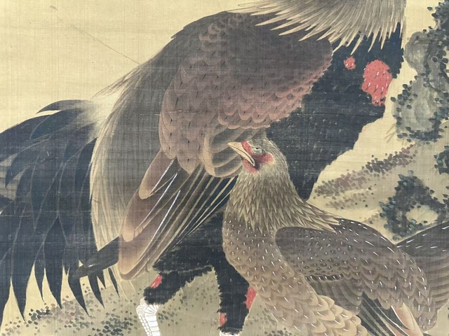 古玩字畫稚雞圖真品鑒賞圖