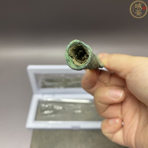 古玩銅器齊國三棱矛刺真品鑒賞圖