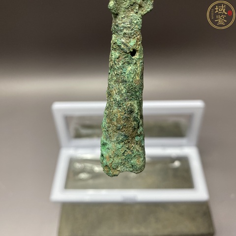 古玩銅器齊國三棱矛刺真品鑒賞圖