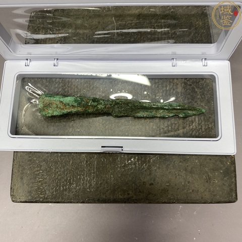 古玩銅器齊國三棱矛刺真品鑒賞圖