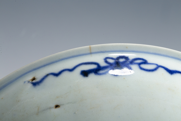 古玩陶瓷清早·青花花卉紋盤拍賣，當前價格338元