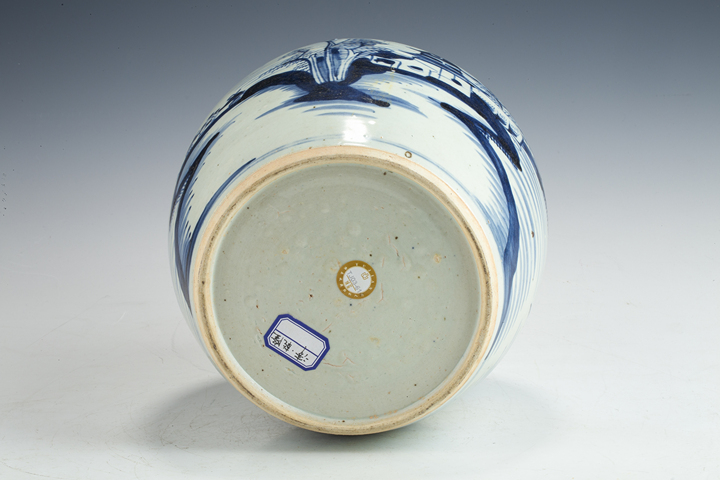 古玩陶瓷清早·青花山水人物紋罐真品鑒賞圖