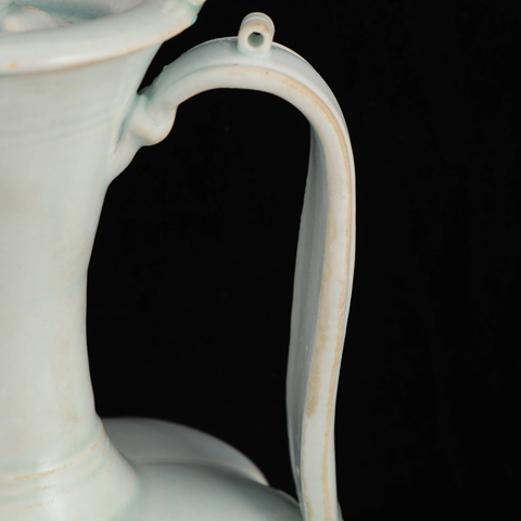 古玩陶瓷湖田窯影青瓜棱執壺真品鑒賞圖