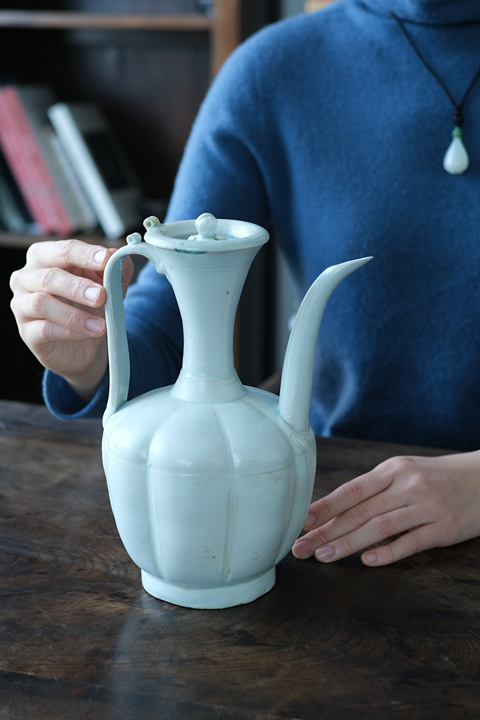 古玩陶瓷南宋湖田窯執壺真品鑒賞圖