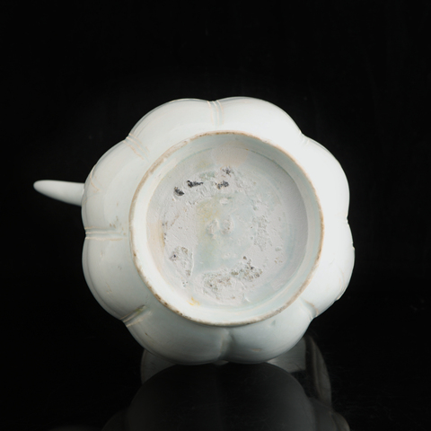 古玩陶瓷湖田窯影青瓜棱執壺真品鑒賞圖